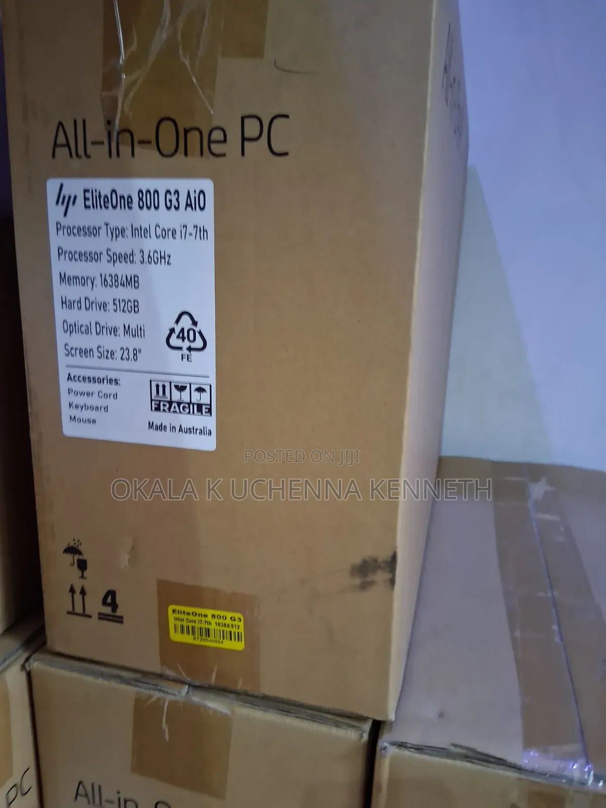 New HP EliteDesk 800 G3 16GB Intel Core i7 HDD+SSD 512GB