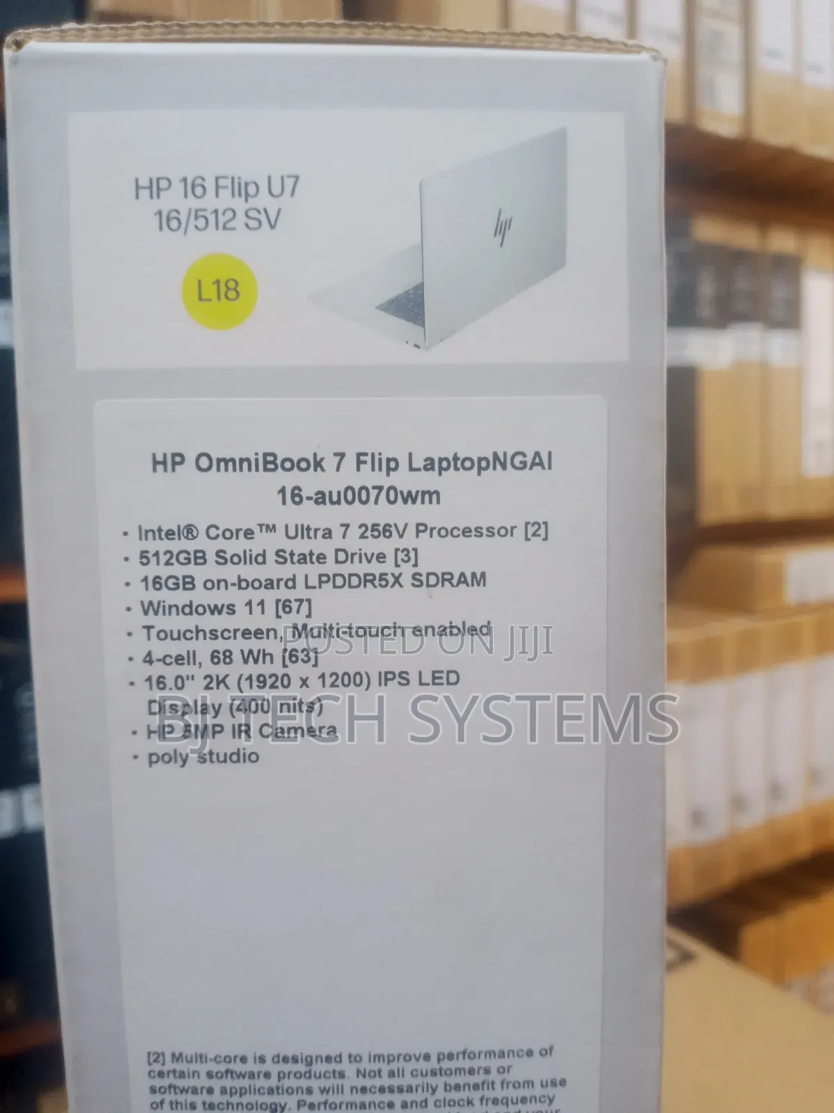 New Laptop HP OmniBook 7 16" 16GB Intel Core Ultra 7 SSD 512GB