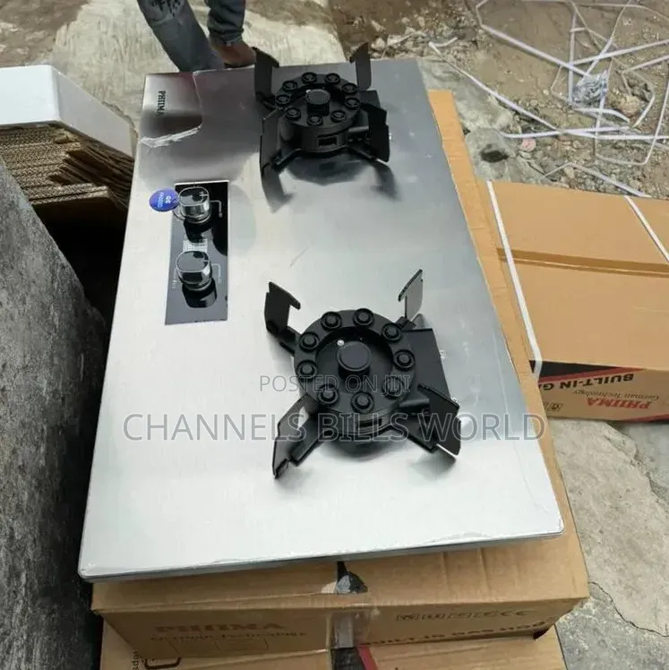 2burner Flip Up Stainless Gas