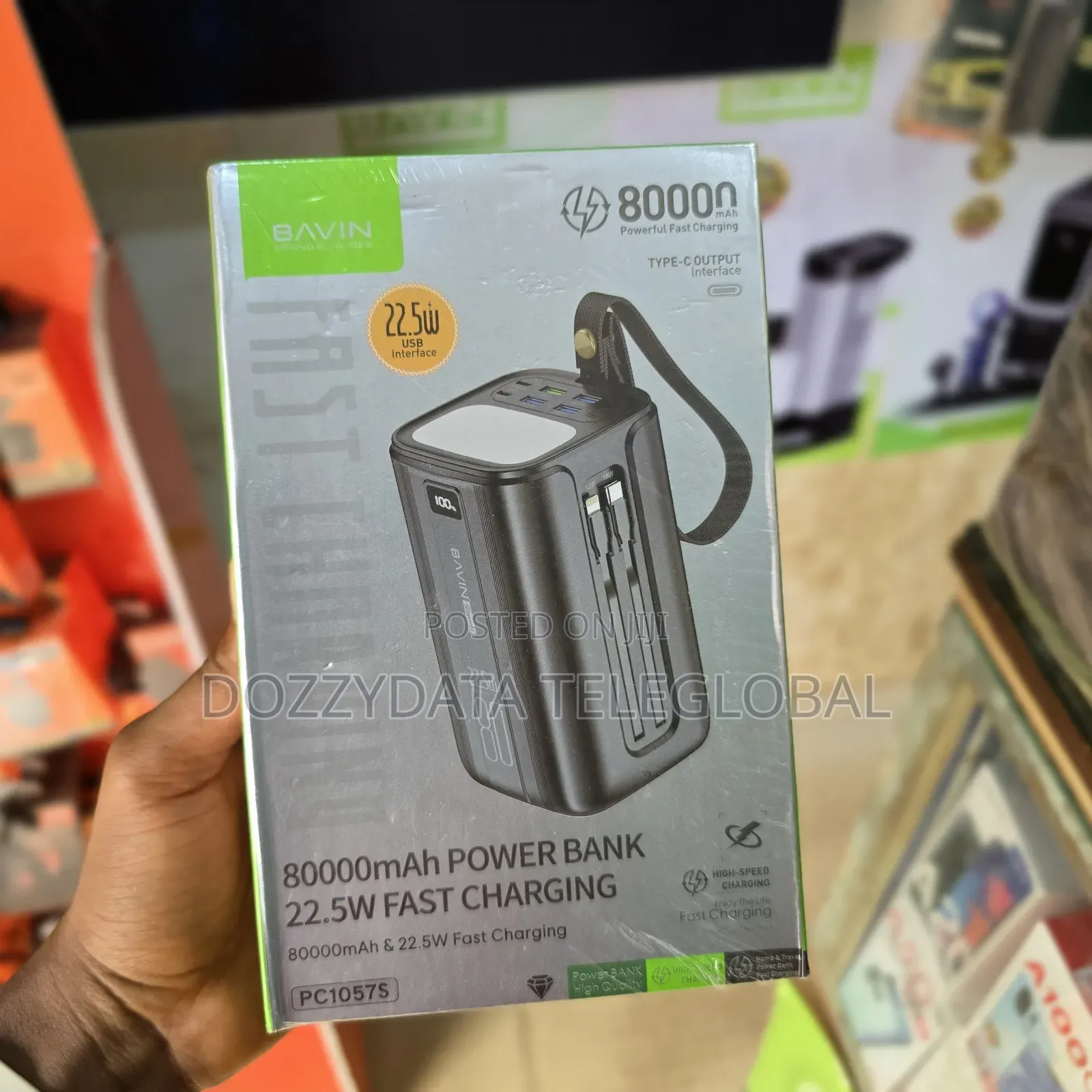 BAVIN PC1057S 80000mAh PowerBank 22.5W Fast Charging LED Light