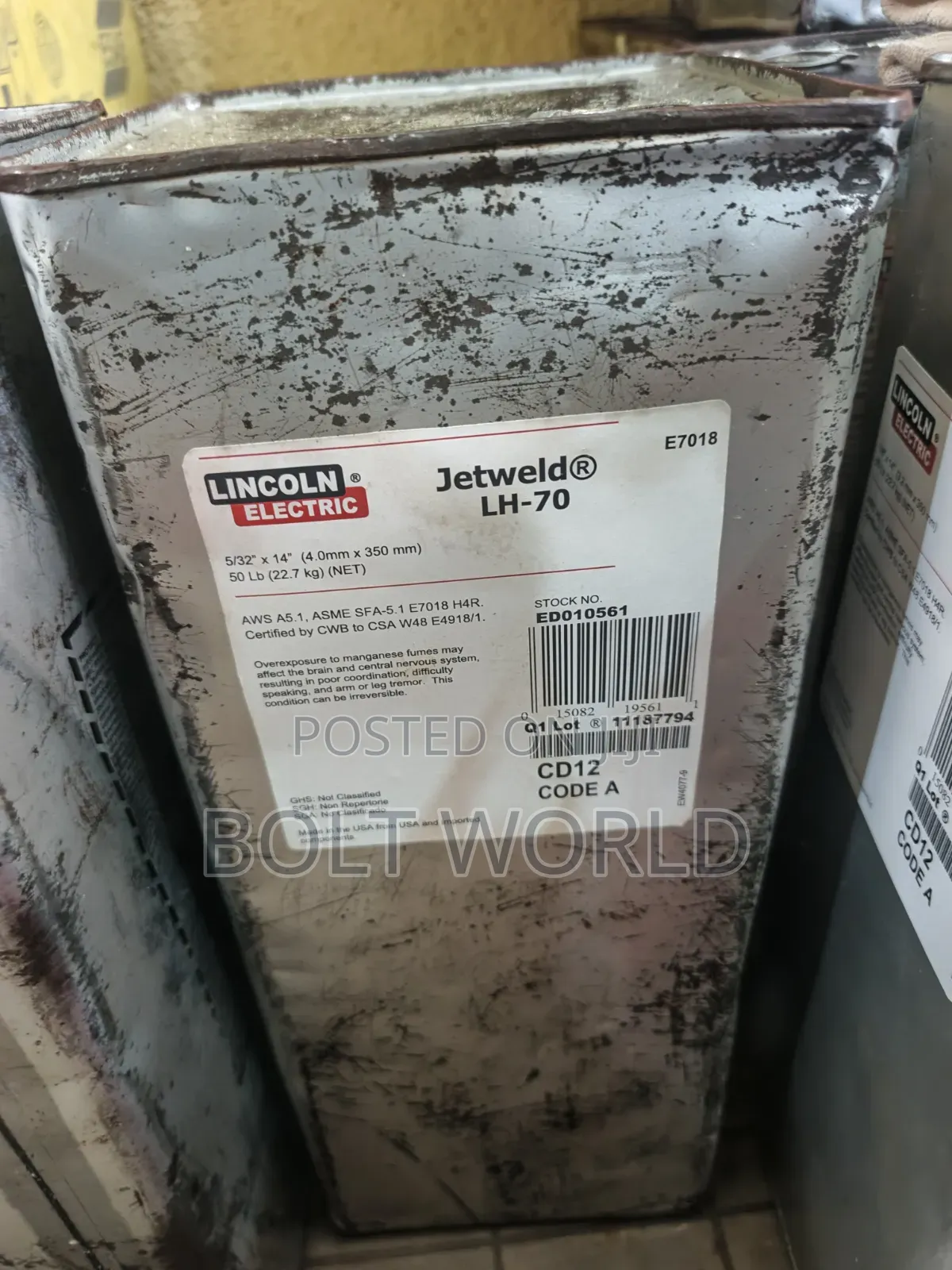 Lincoln Electric Jetweld Lh-70 Welding Electrode 4mmx350