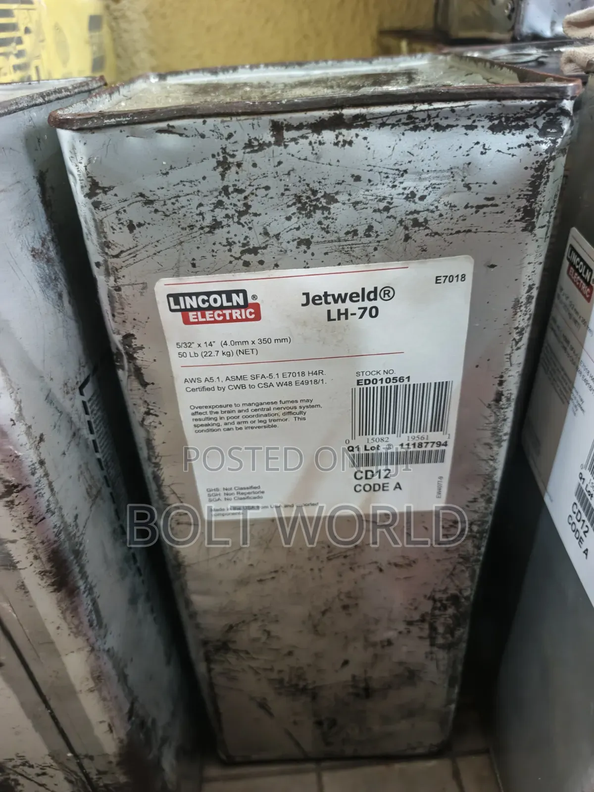 Lincoln Electric Jetweld Lh-70 Welding Electrode 4mmx350