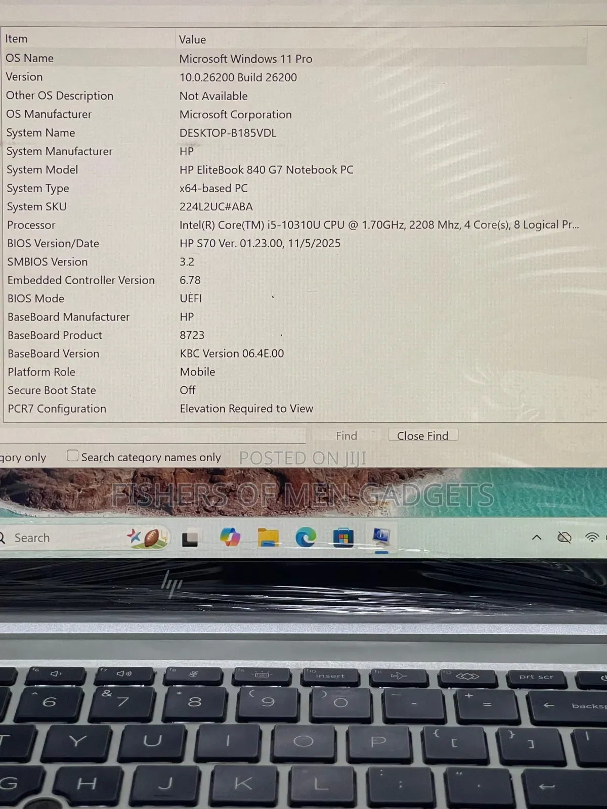 Laptop HP EliteBook 840 G7 16GB Intel Core i5 SSD 256GB