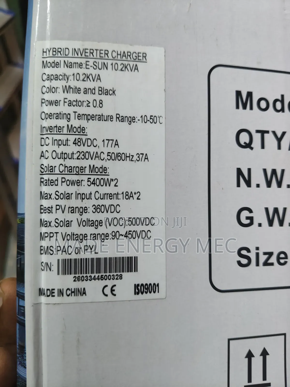 SAKO E-Sun 10.2KVA 48V Hybrid Solar Inverter | 10.8KW Solar Input