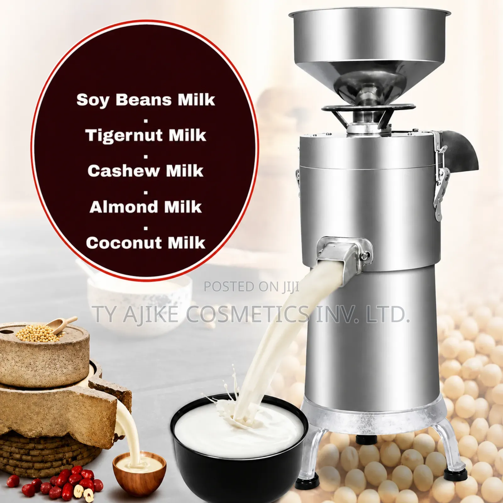 Tigernut Machine, Grinds and Extracts, 125 Type (Heavy Duty)