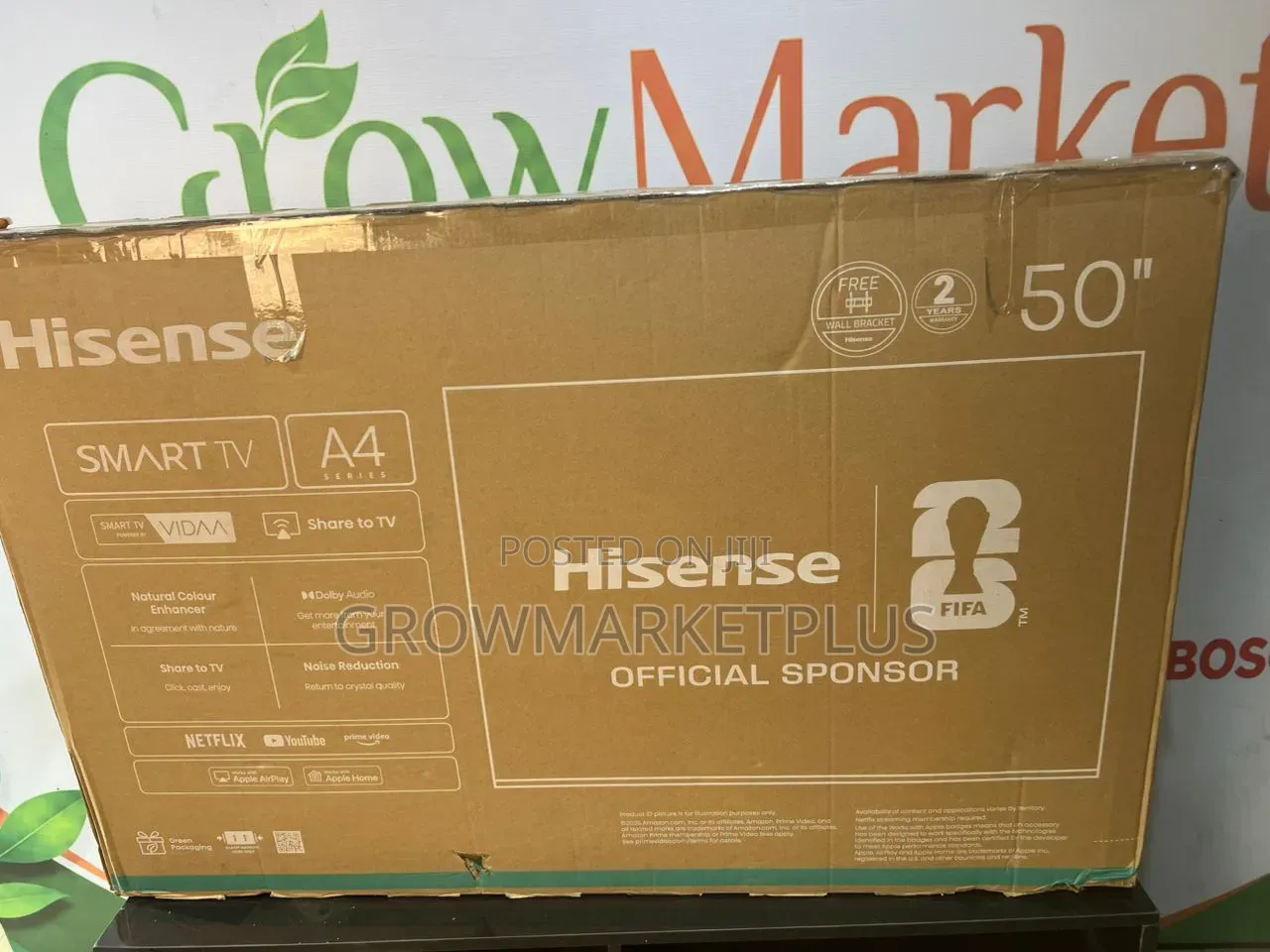 Hisense 50" SmartLED FullHD TV50A4Q – Free Wall BRKT