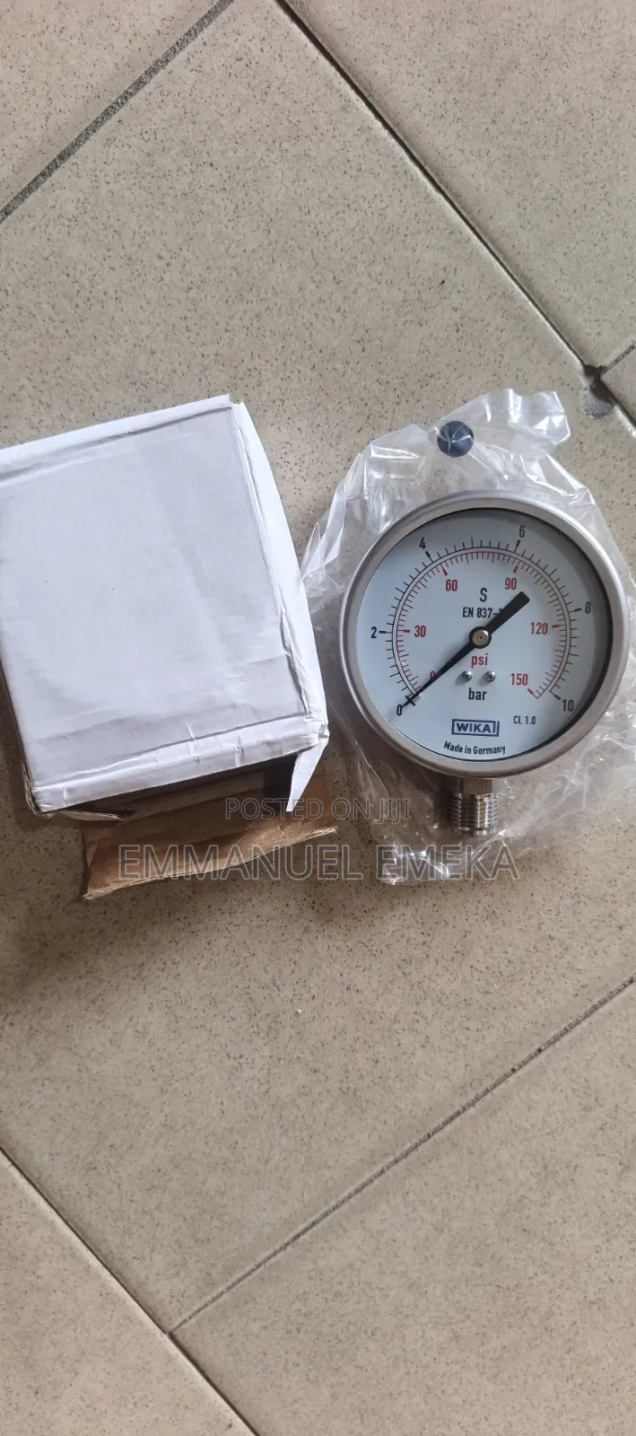Pressure Gauge Wika 0: 150psi Gauge