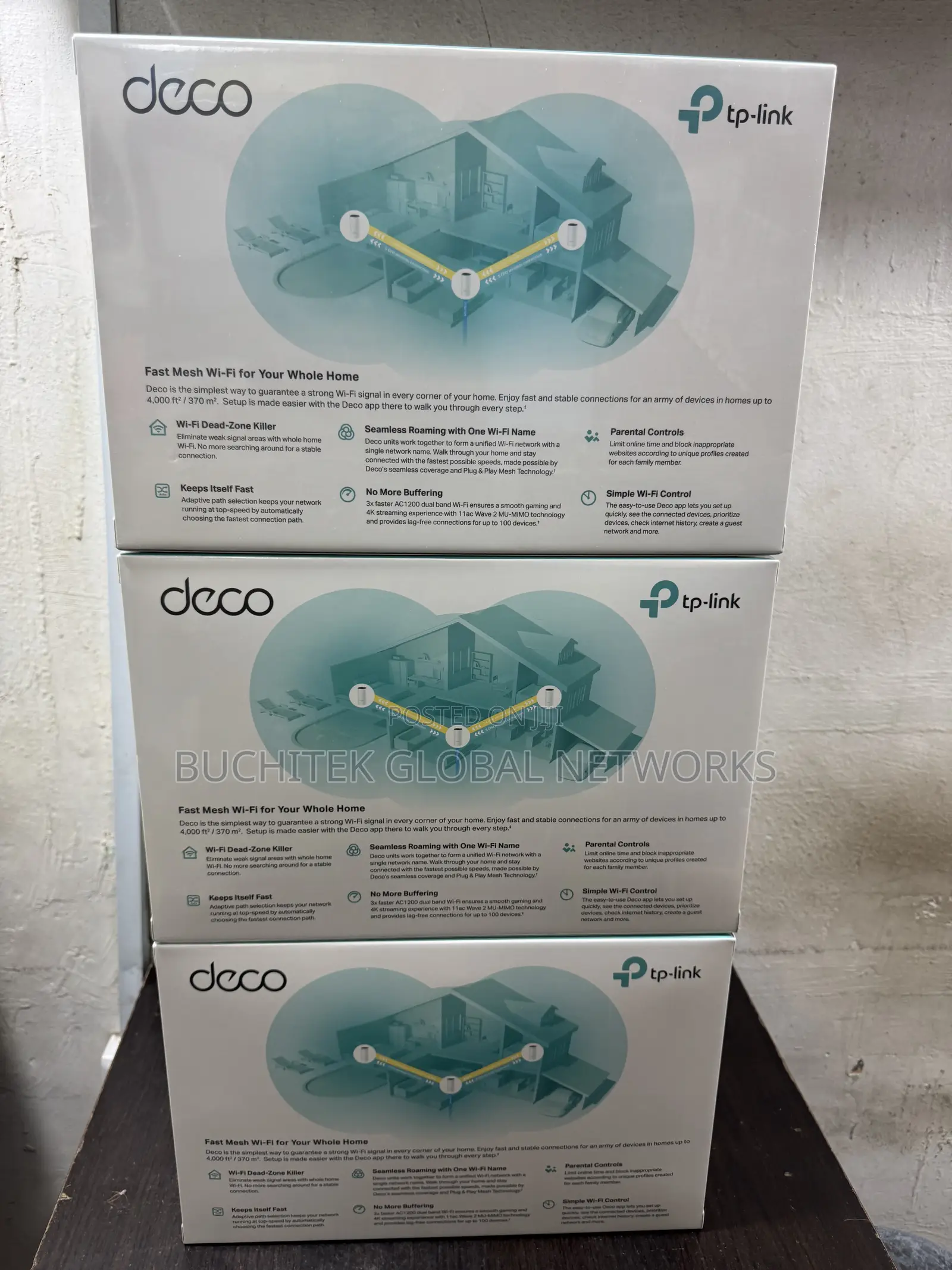 TP-Link Deco M4 Ac1200 (3packs) Home Mesh Wi-Fi System