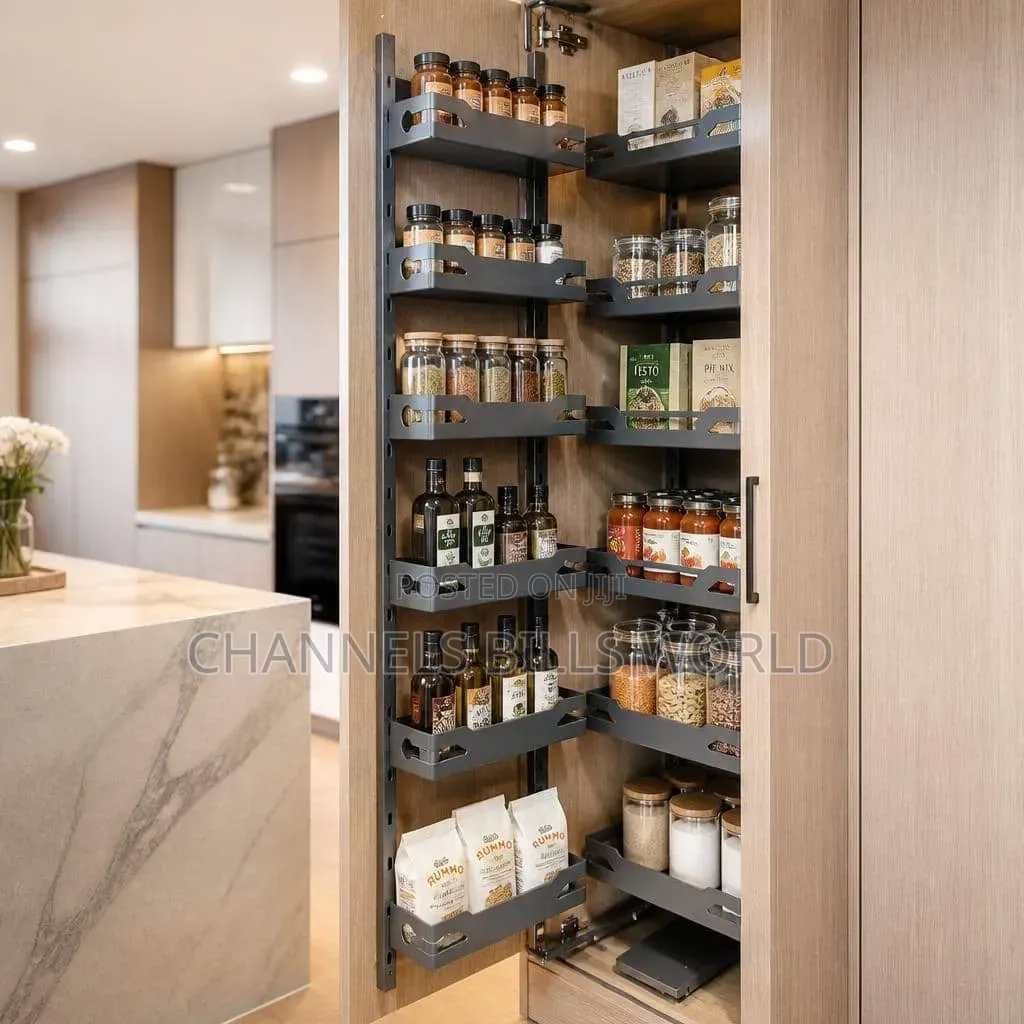 Cabinet Open Grey Pantry
