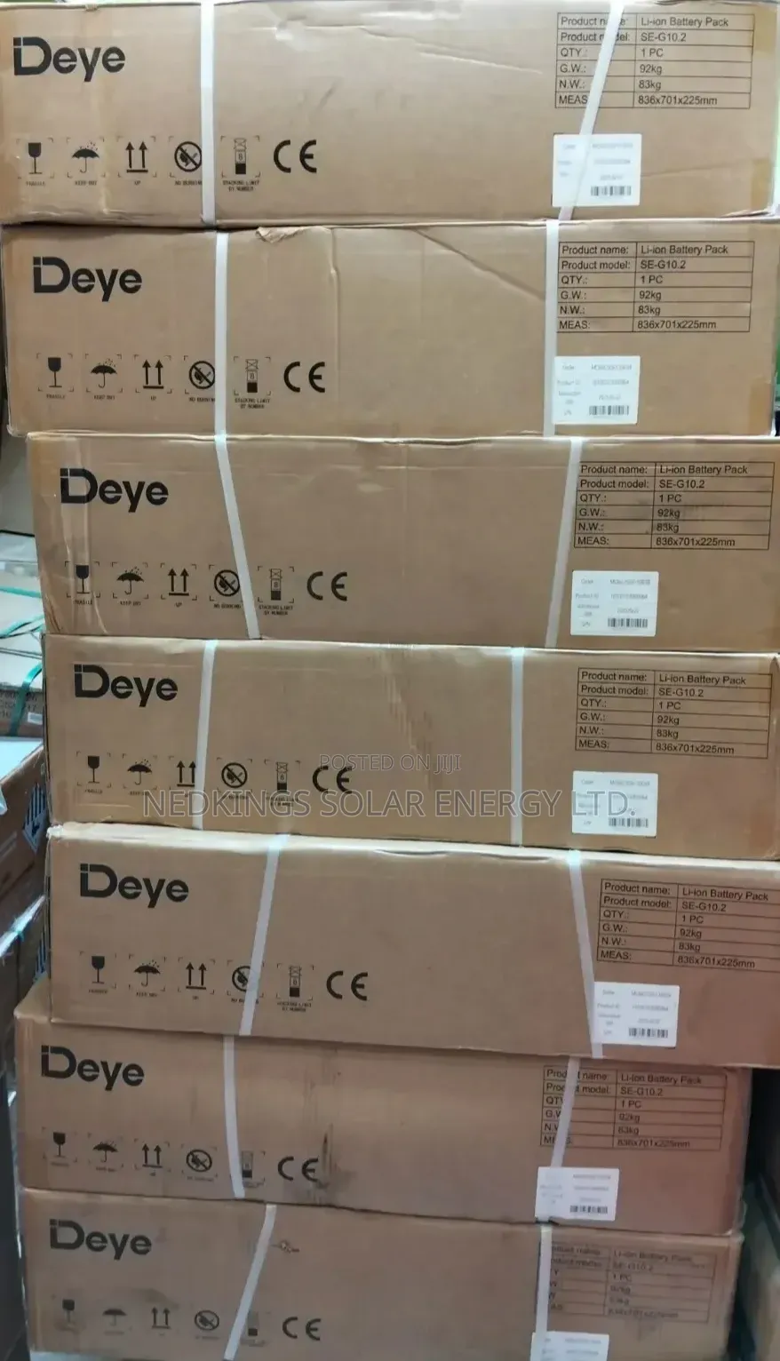 Deye Lithium Battery (Se-G10.2) 10.24kwh 51.2v