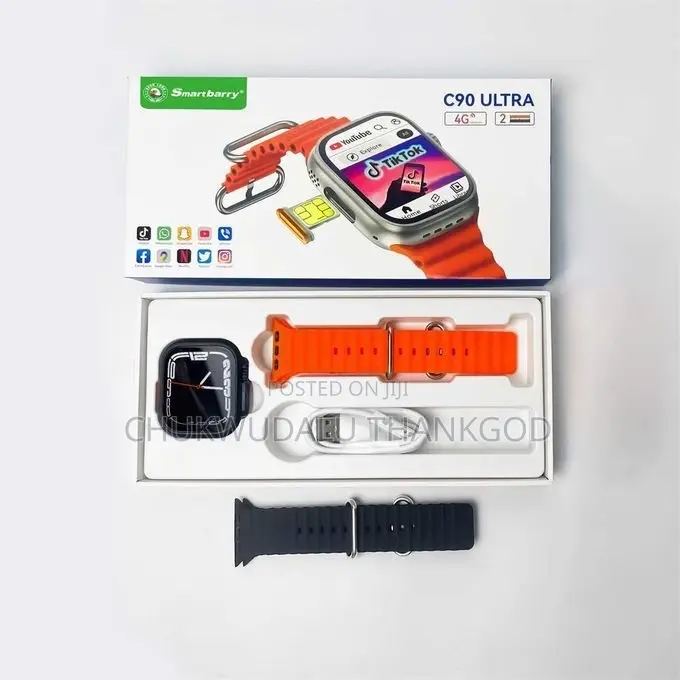 C90 Ultra 4G Smart Watch With SIM Card 64GB ROM
