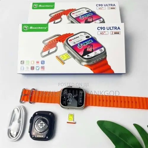 C90 Ultra 4G Smart Watch With SIM Card 64GB ROM
