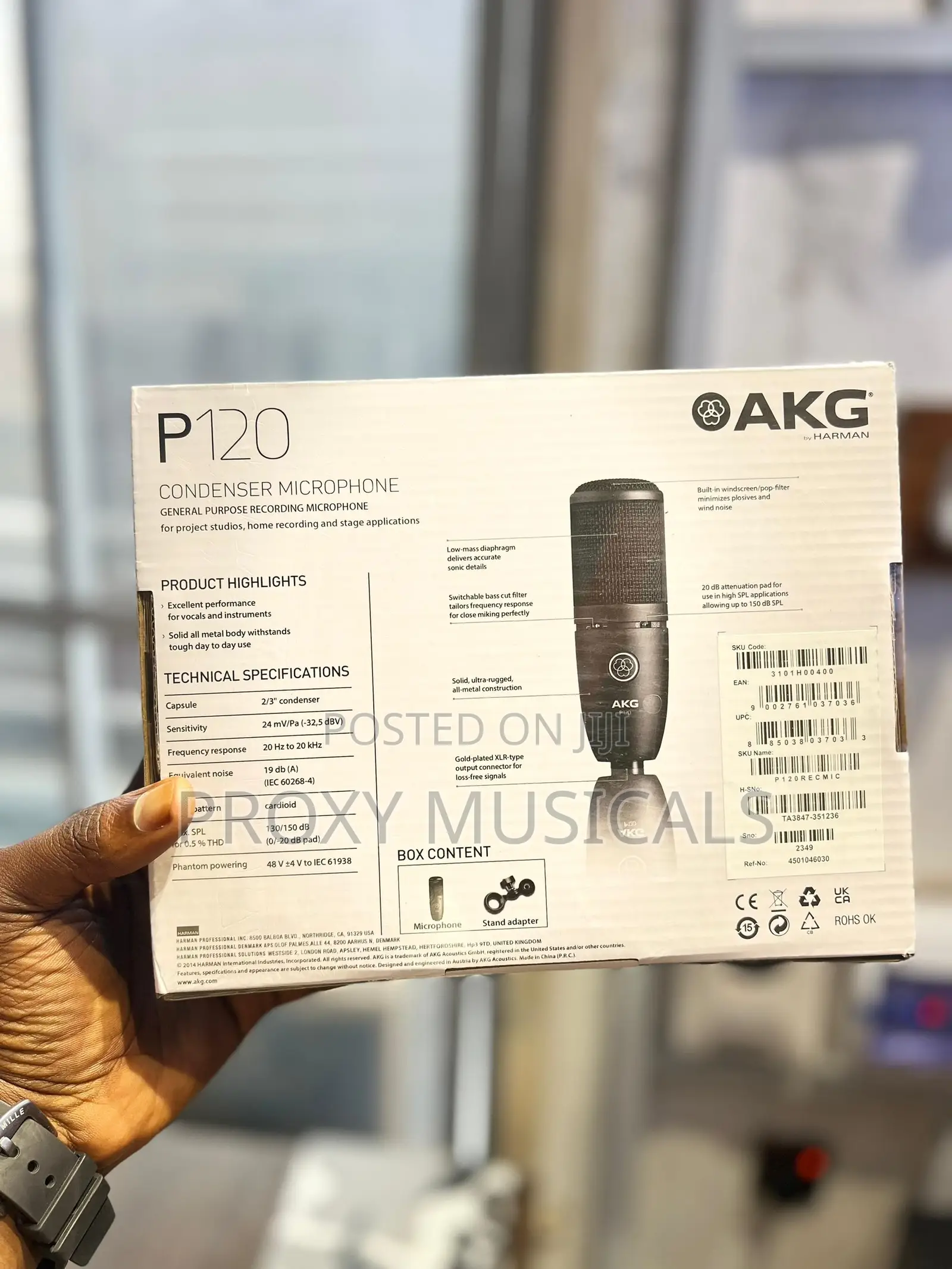 AKG P120 Studio Condenser Recording Microphone