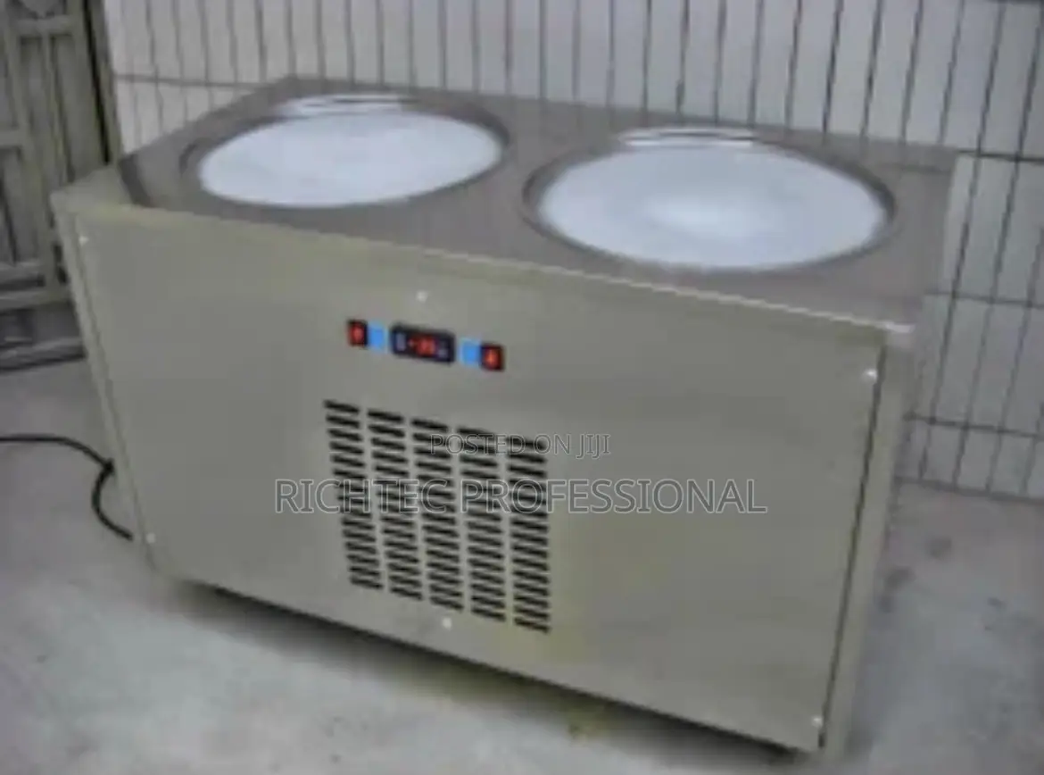 Commercial Rolled Ice Cream Machine – Mobile Dual-Pan Fry Ice Machine