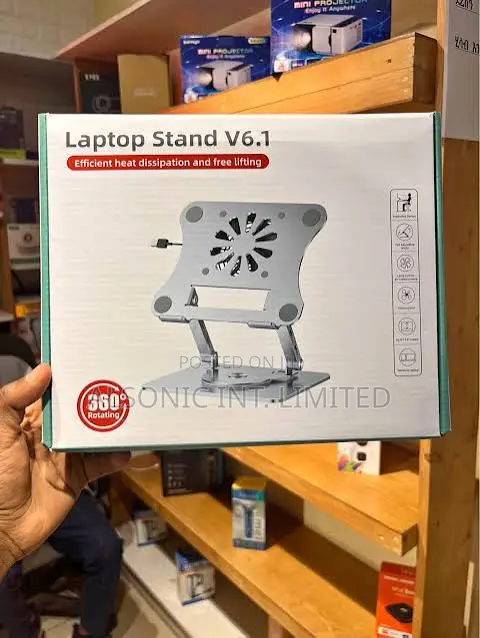 V6 Laptop Stand V6.1 360 Base With Electric Fan