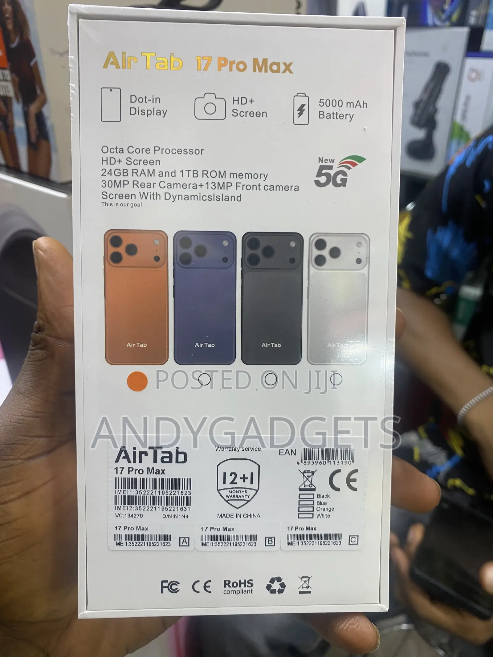 New AirTab S25 Ultra 5G 1 TB Black