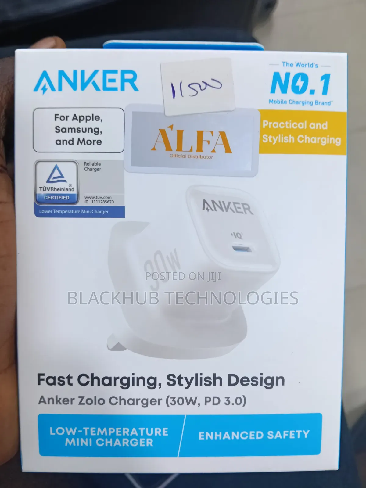 Anker Zolo Fast Charging 30w Pd 3.0, Stylish Design