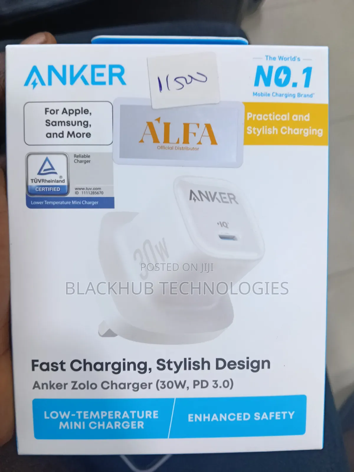 Anker Zolo Fast Charging 30w Pd 3.0, Stylish Design