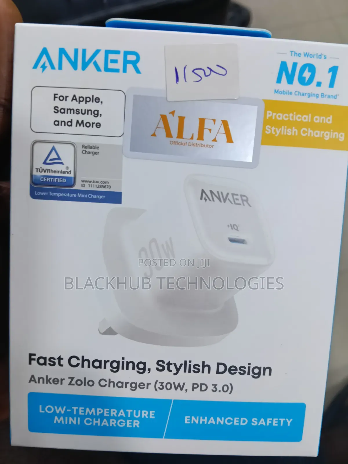 Anker Zolo Fast Charging 30w Pd 3.0, Stylish Design
