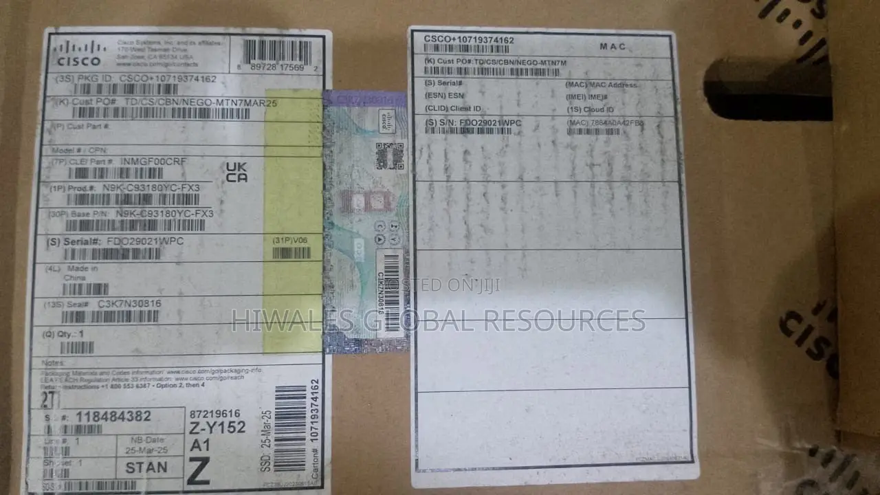 N9k-C93108tc-Fx3p, Cisco Nexus 9300 Switch, 48x10GT/6x100G QSFP28