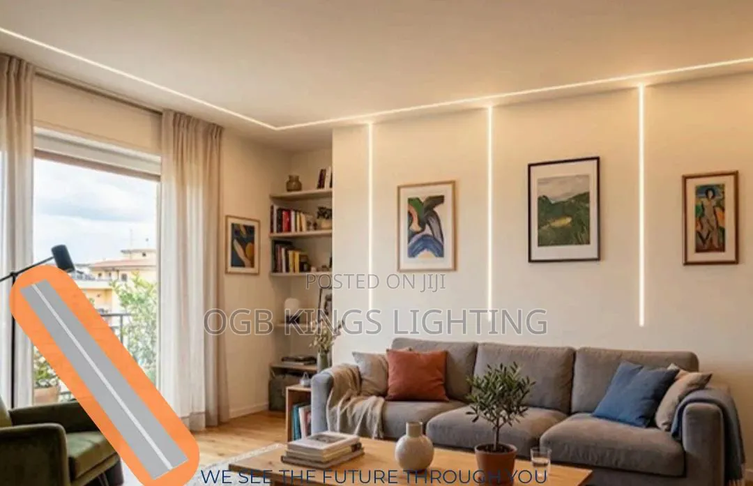 2m Plasterboard Light Cut Waterproof Aluminum Profile