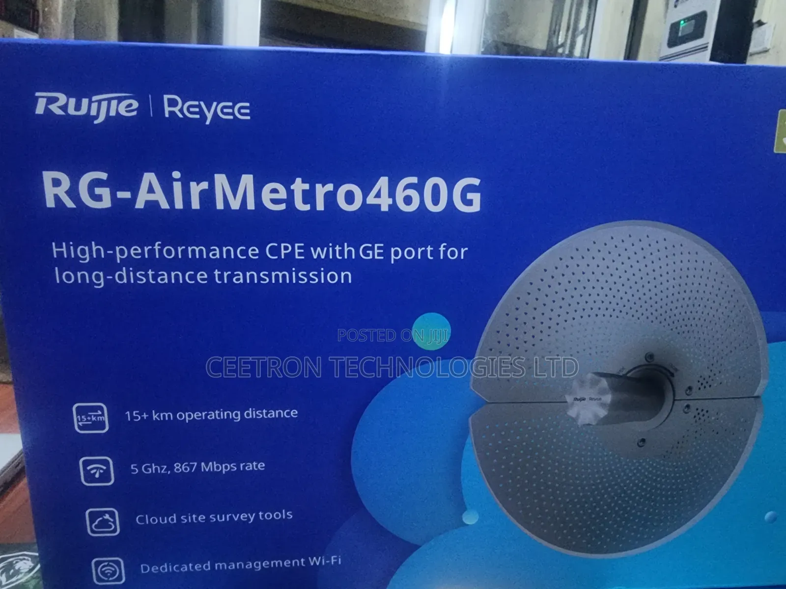 Ruijie Rg-Airmetro460g High Performance Long Distance Cpe With Ge Port