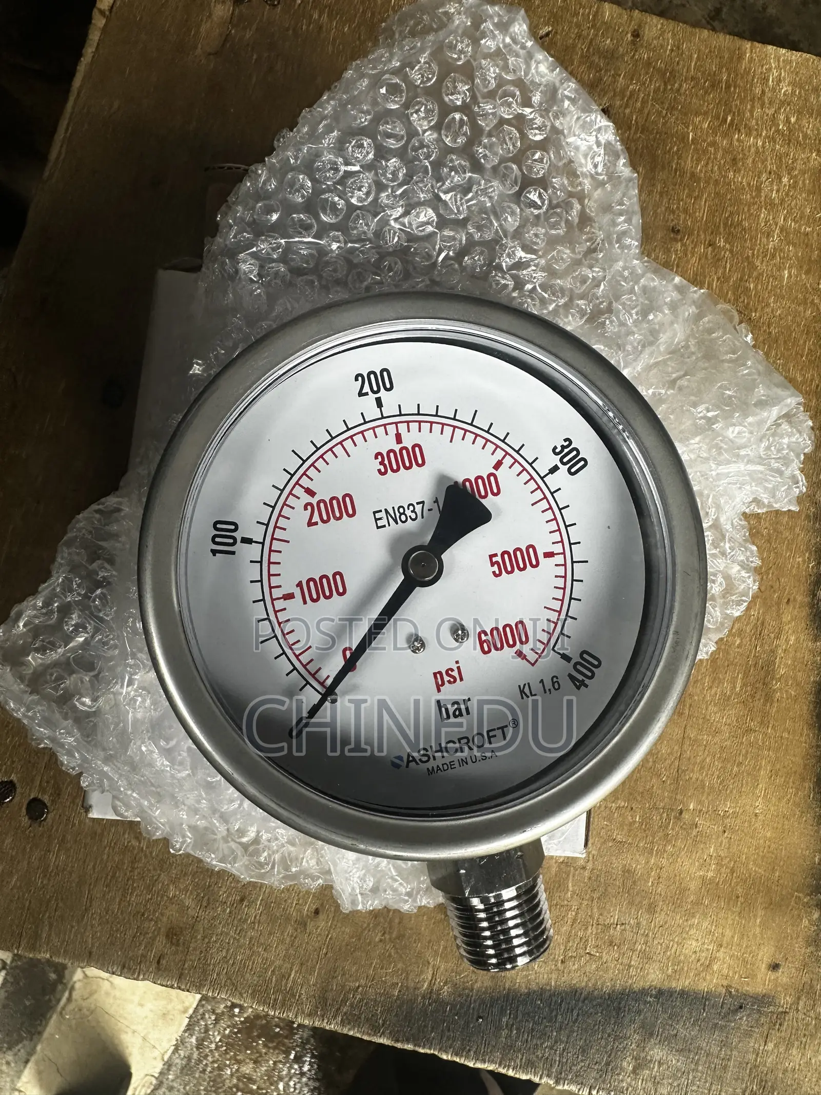ASHCROFT Pressure Gauge 400bar 6,000psi