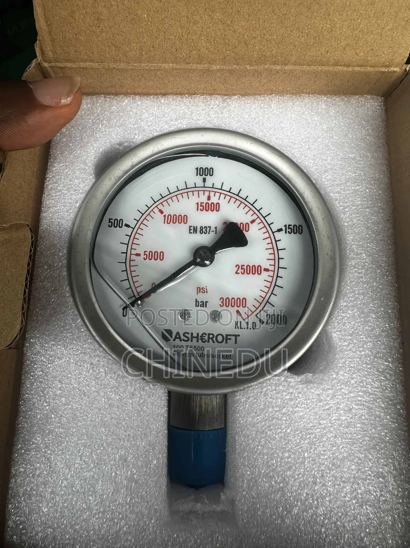 ASHCROFT Pressure Gauge - Ultra High Pressure Model 2000bar /30,000psi