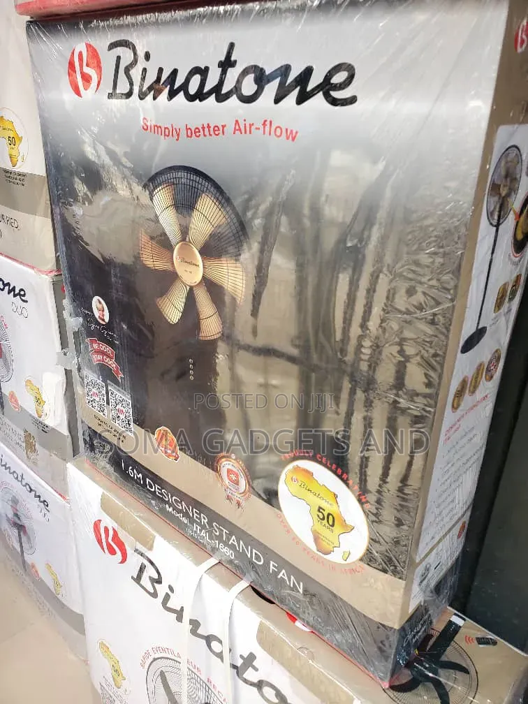 16 Inches Gold Blade, Binatone Standing Fan Model 1660
