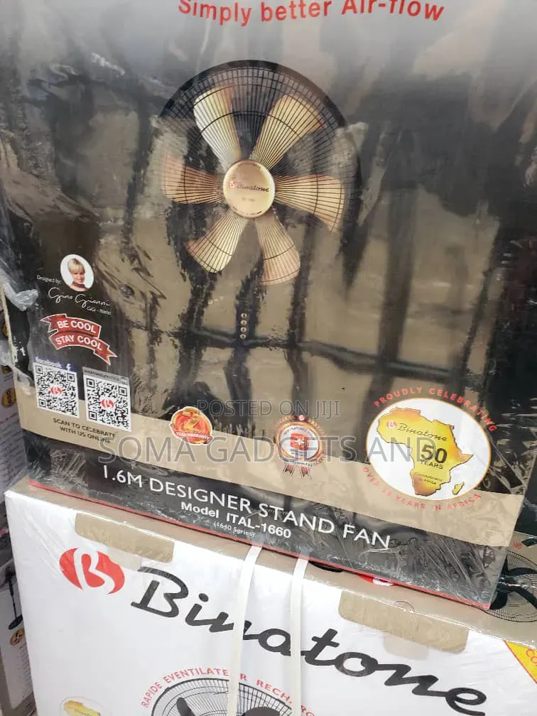 16 Inches Gold Blade, Binatone Standing Fan Model 1660