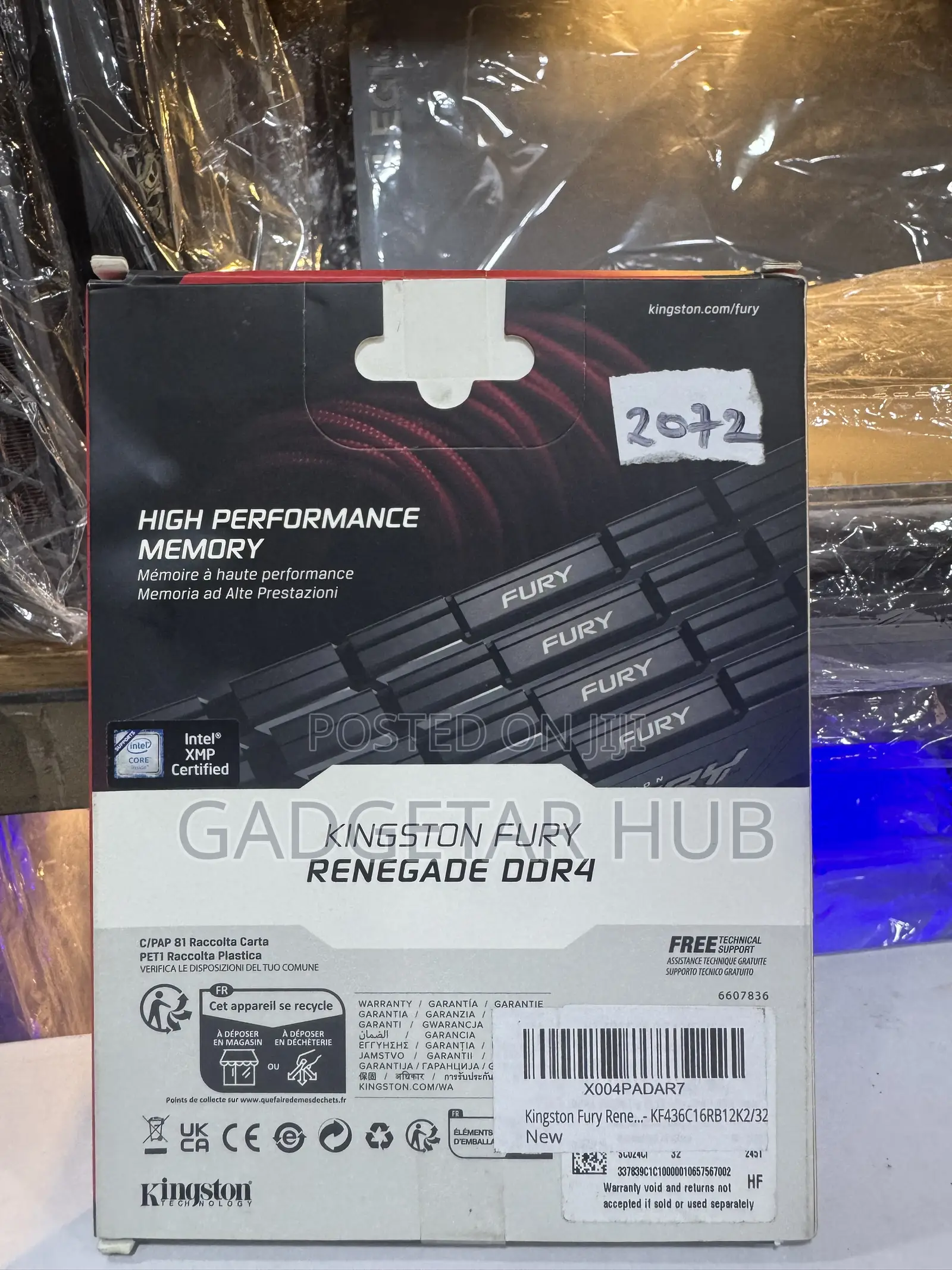 Kingston Fury Beast 32GB (2x16GB) Ram