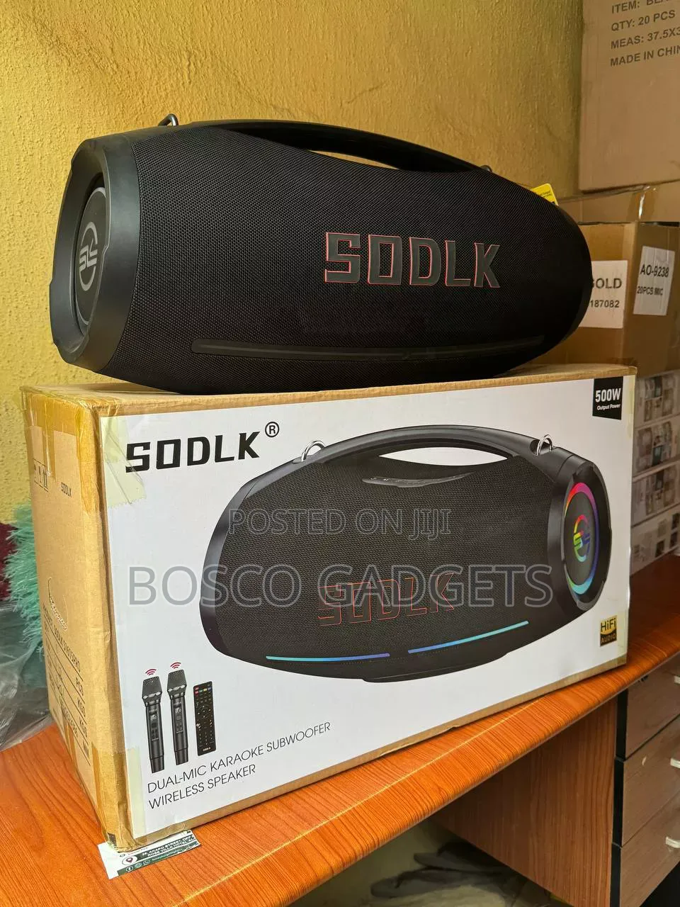 SODLK S1615PRO Dual-Mic Karaoke Subwoofer Wireless Speaker