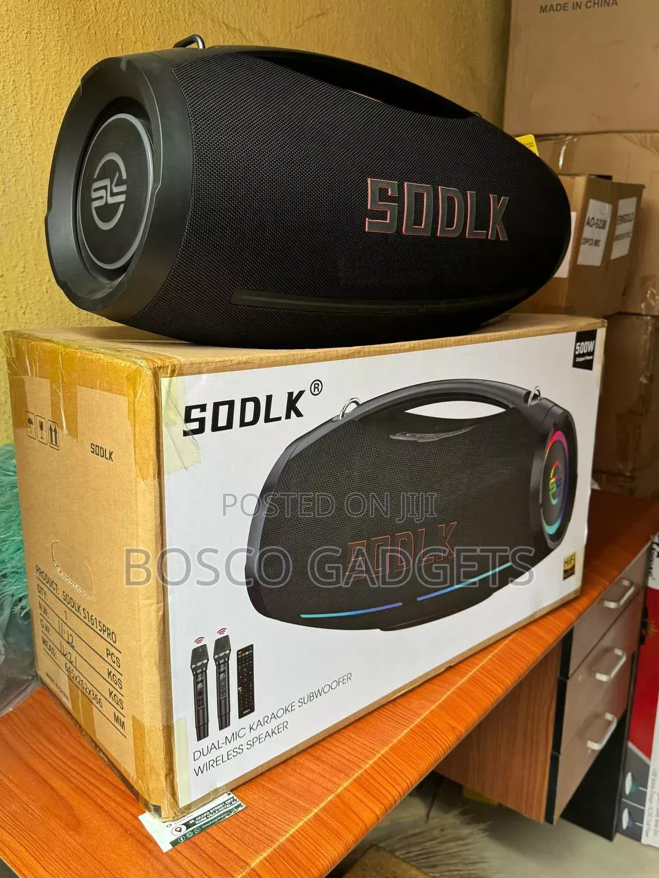 SODLK S1615PRO Dual-Mic Karaoke Subwoofer Wireless Speaker