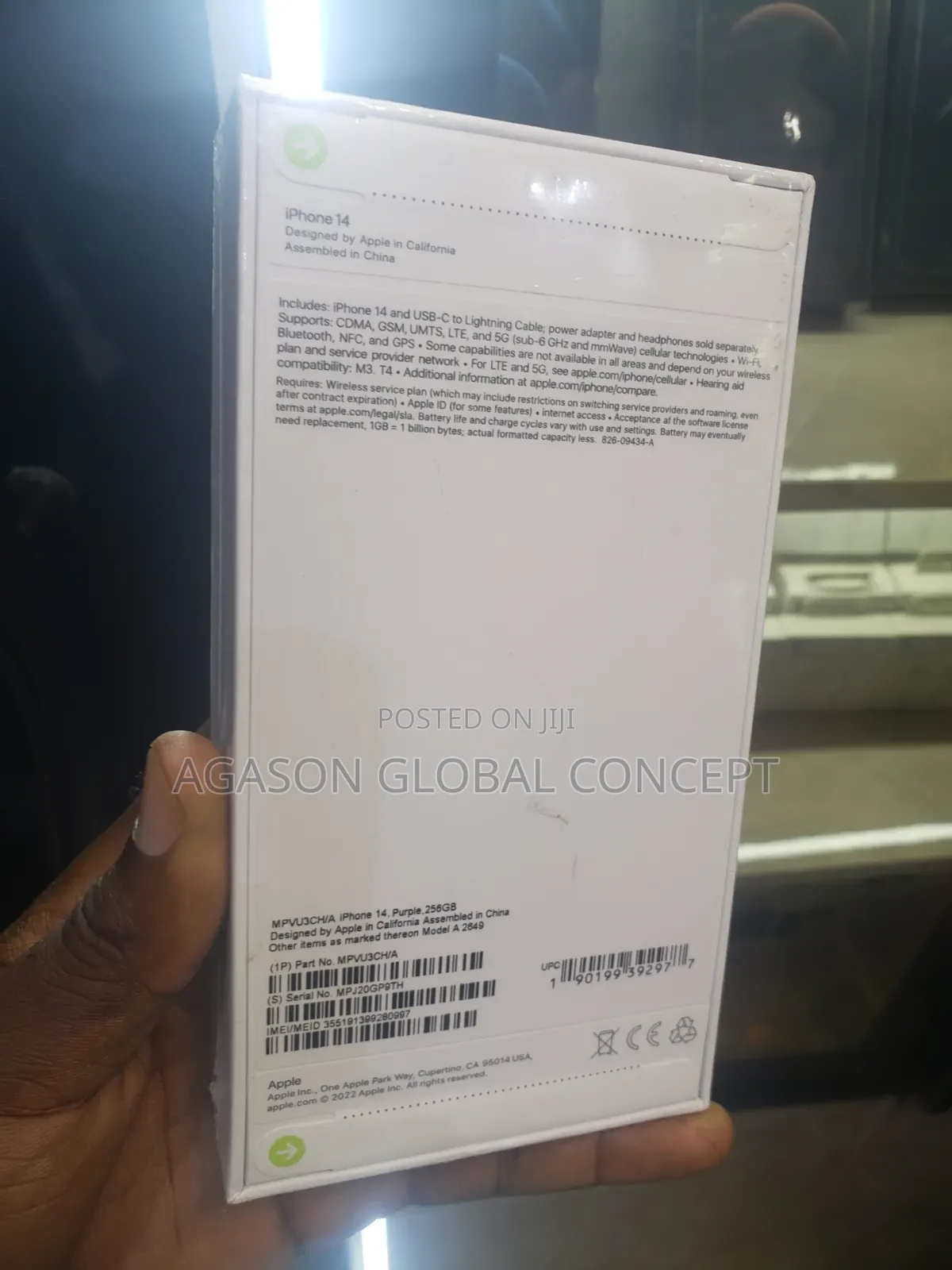 New Apple iPhone 14 256 GB Purple