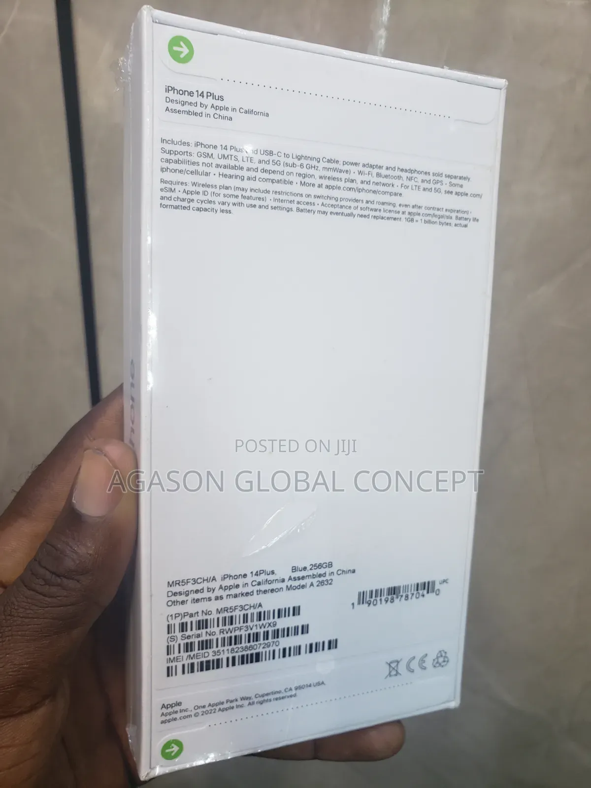 New Apple iPhone 14 Plus 256 GB Blue