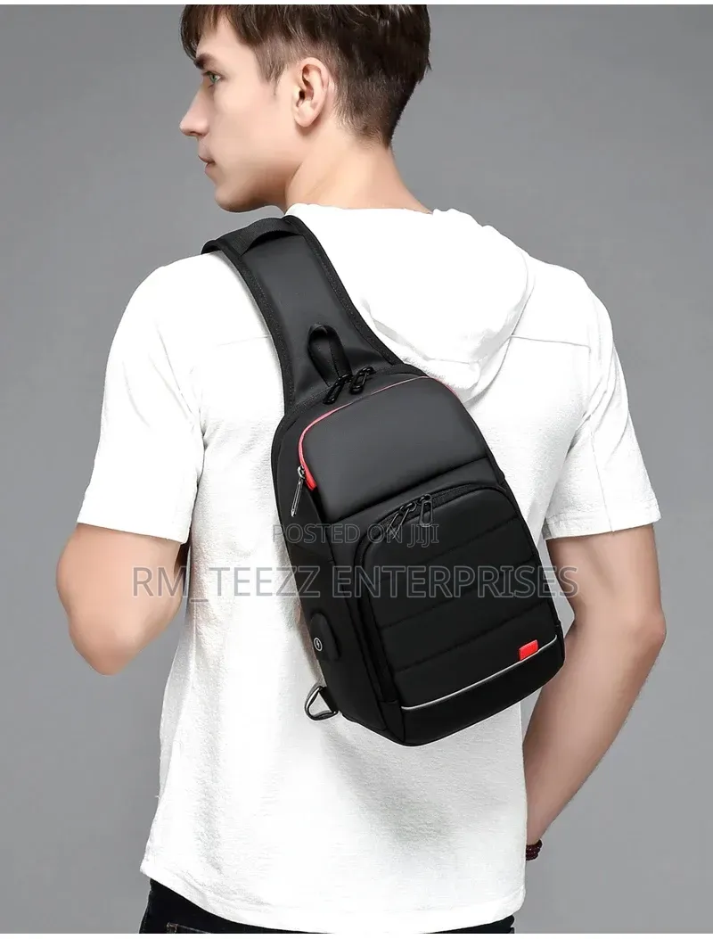 Sleek Multi-Compartment Sling Cross-Body Backpack