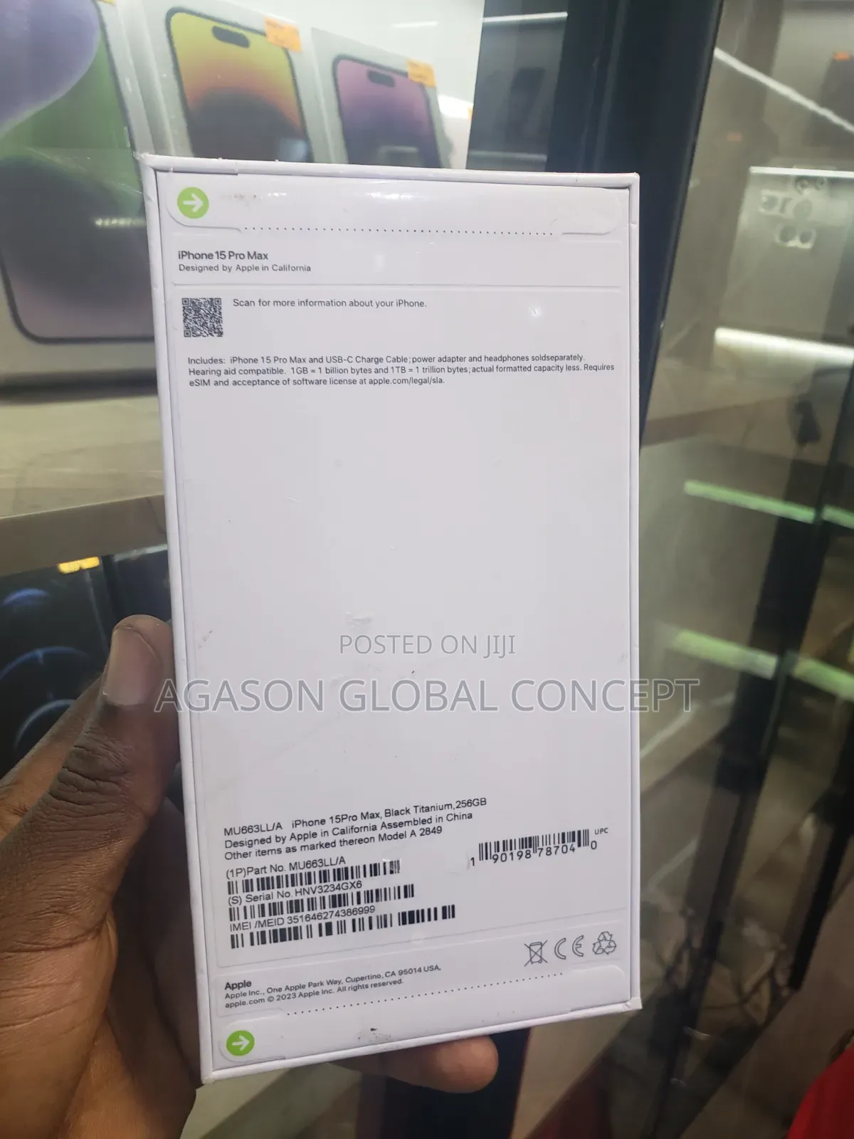 New Apple iPhone 15 Pro Max 256 GB Black