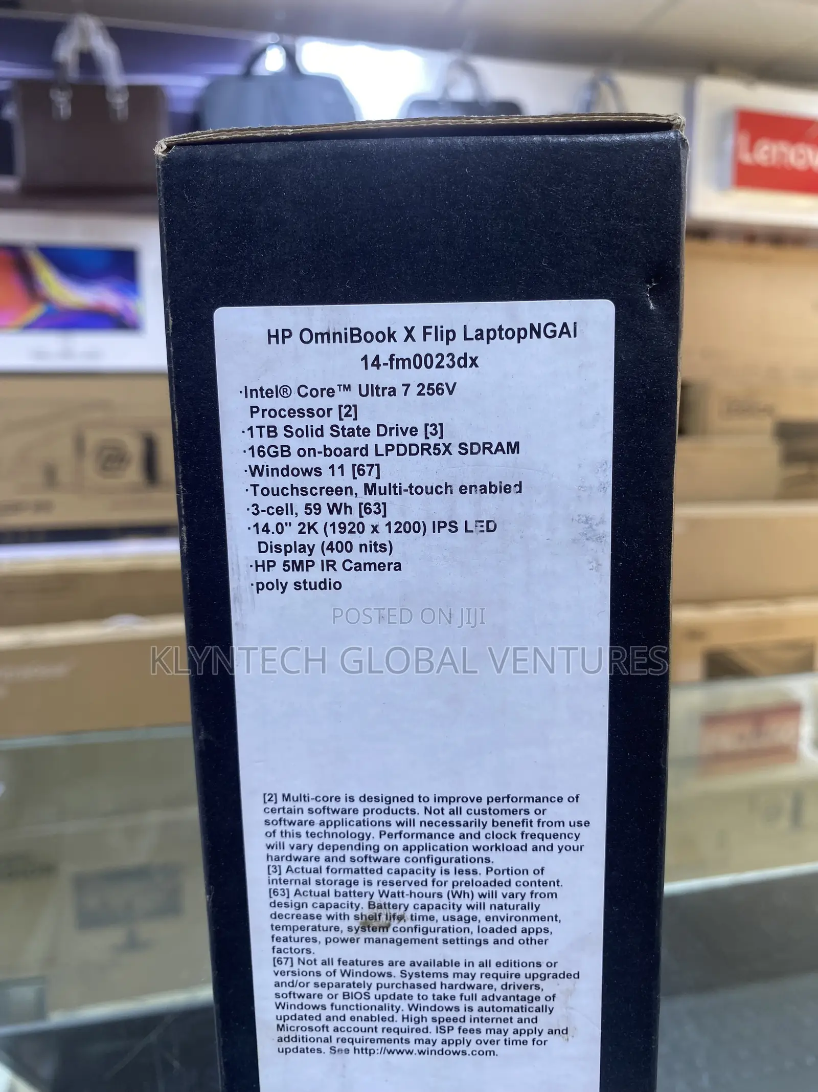 New Laptop HP OmniBook X Flip 14" 16GB Intel Core Ultra 7 SSD 1T