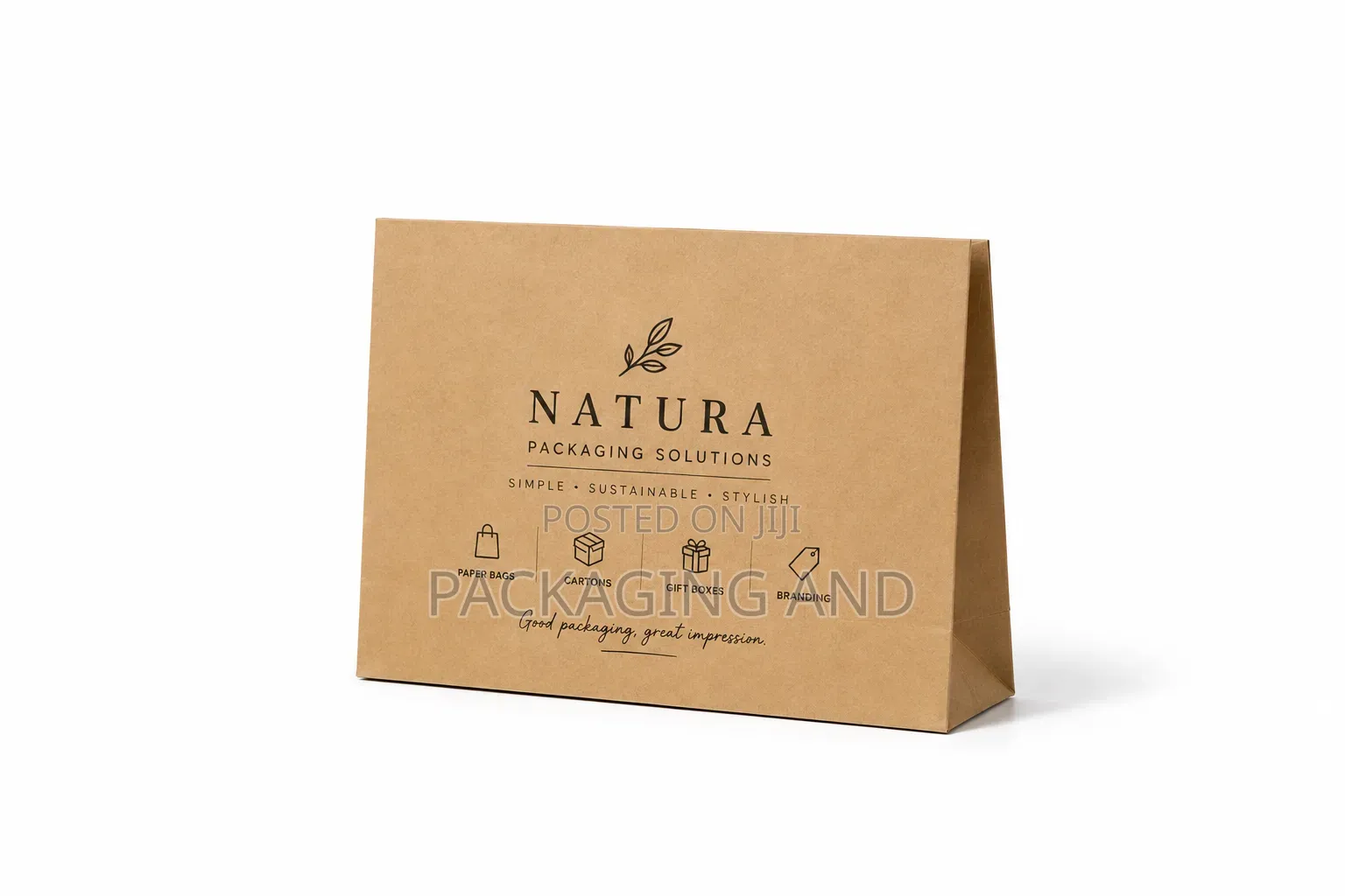 Buy A4 Kraft Paper Bags 10×5×13in — Food, Retail & Gift Use (100 MOQ)