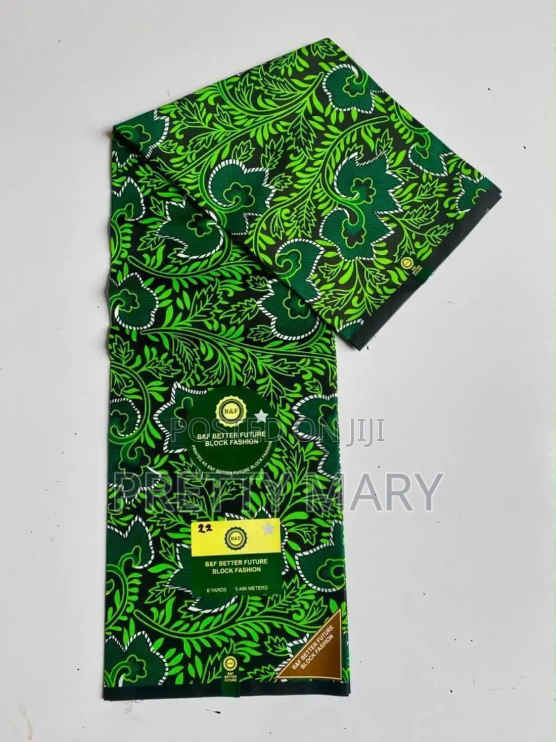 Green Better Future Ankara Fabric
