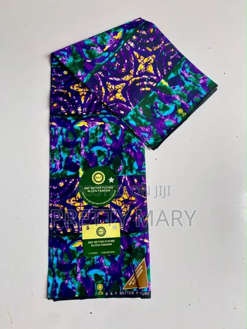 Multicolor Block Fashion Ankara Fabric