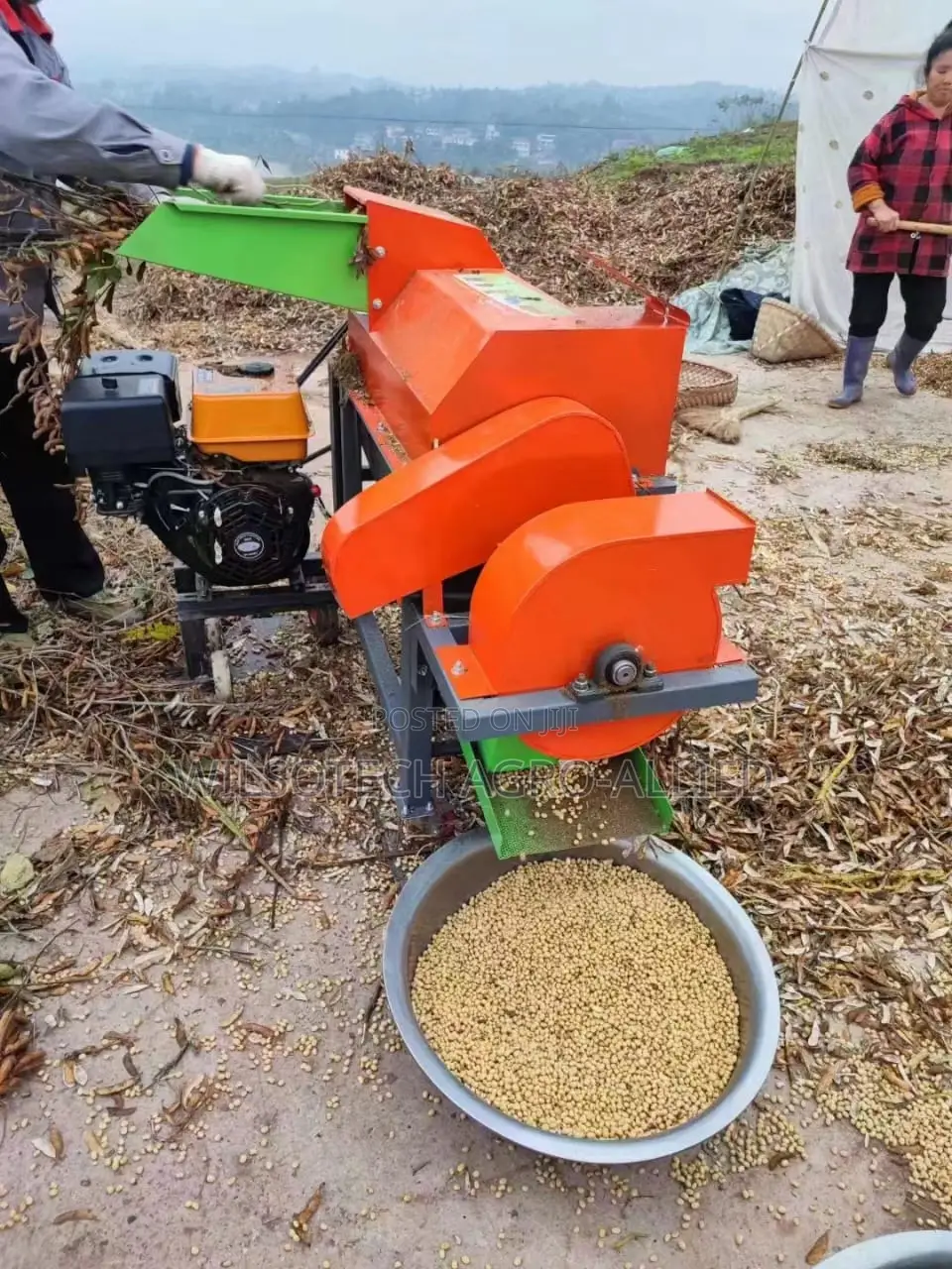 1ton/Hr Soya Beans and Beans Threshing Machine Without Power