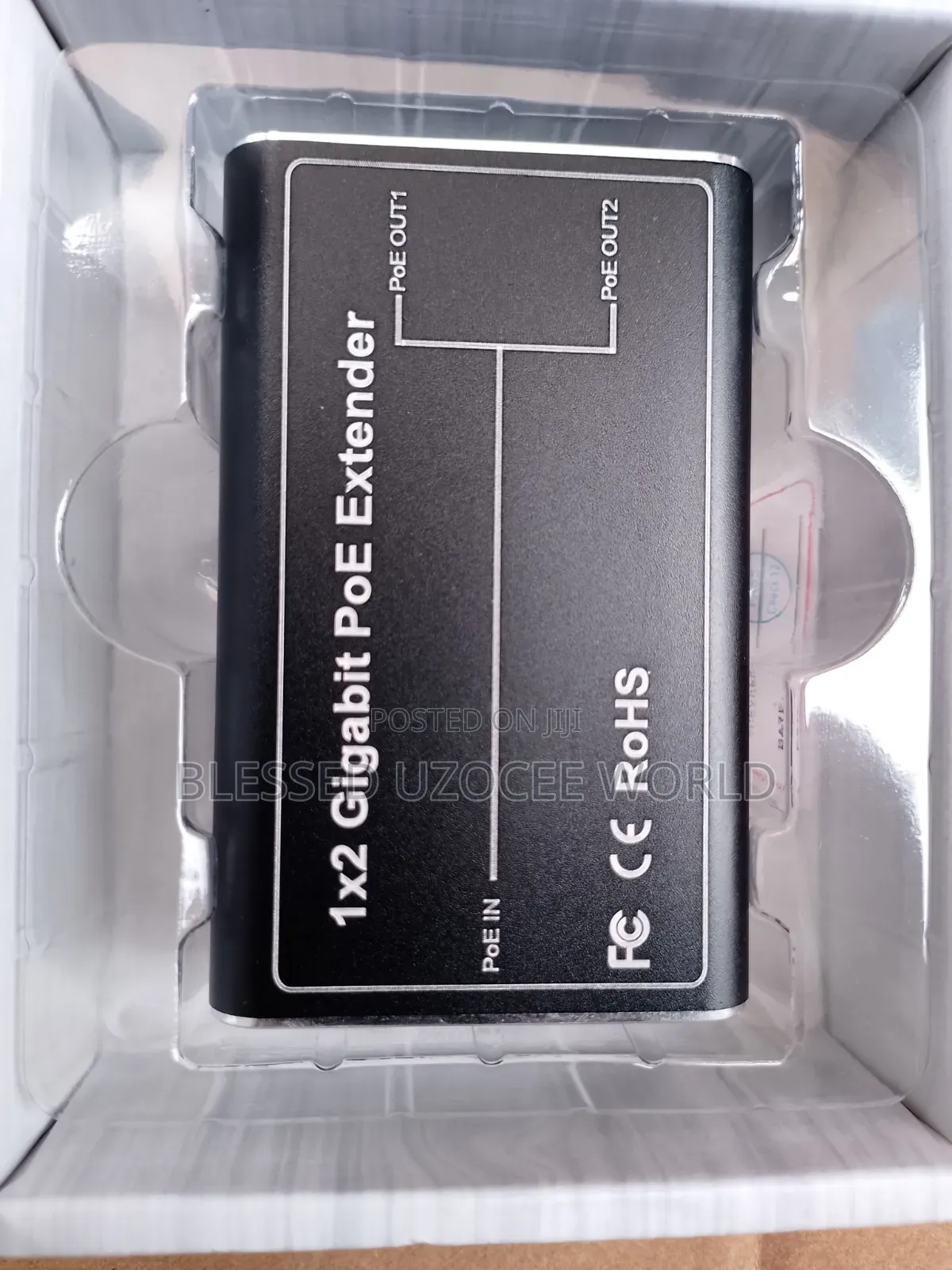 Gigabit POE Extender 1 Input to 2 Output POE Repeater Metal forNetwork