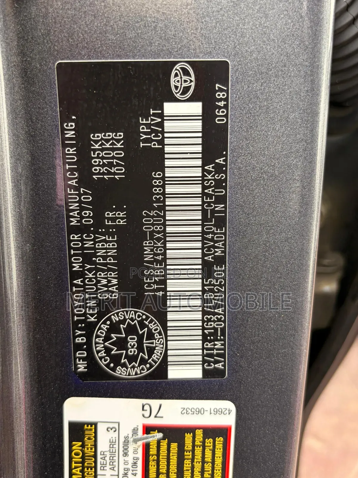 Toyota Camry SE 4dr Sedan (2.4L 4cyl 5A) 2009 Gray