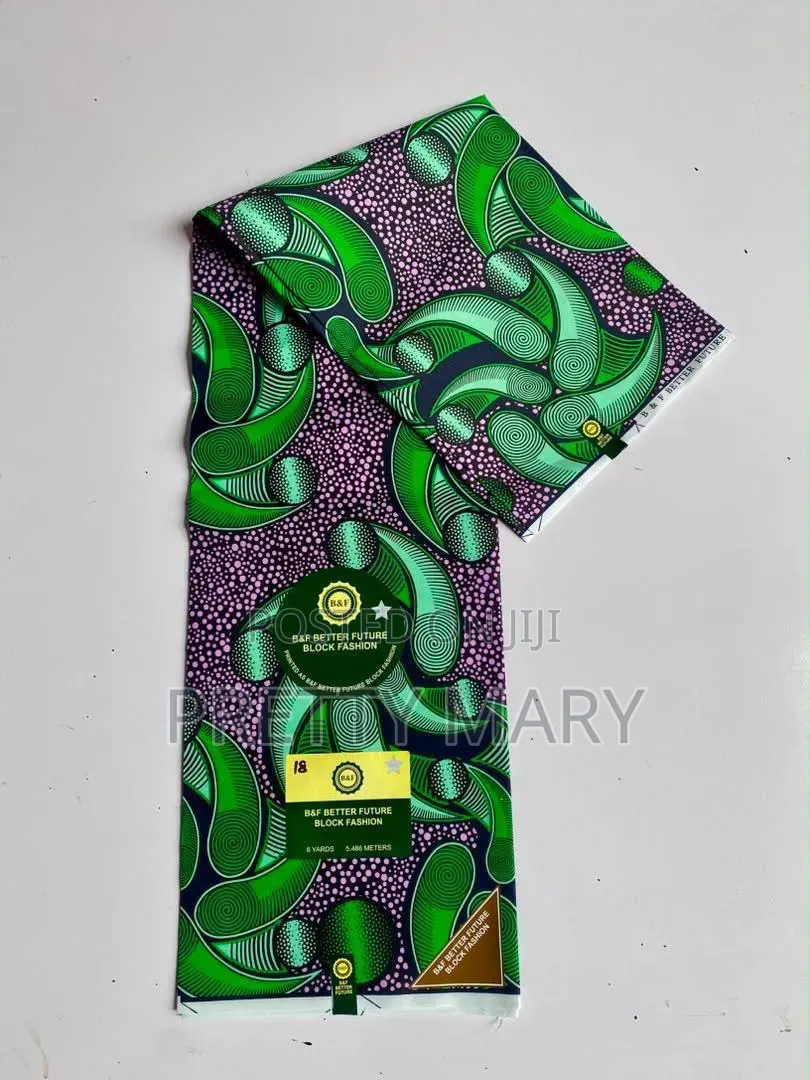 Green Ankara Fabric