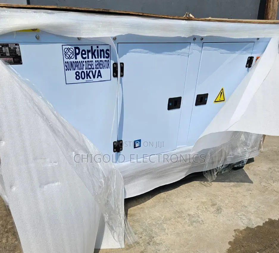 Original Perkins 80KVA Diesel Generator Soundproof 100% Copper Coin