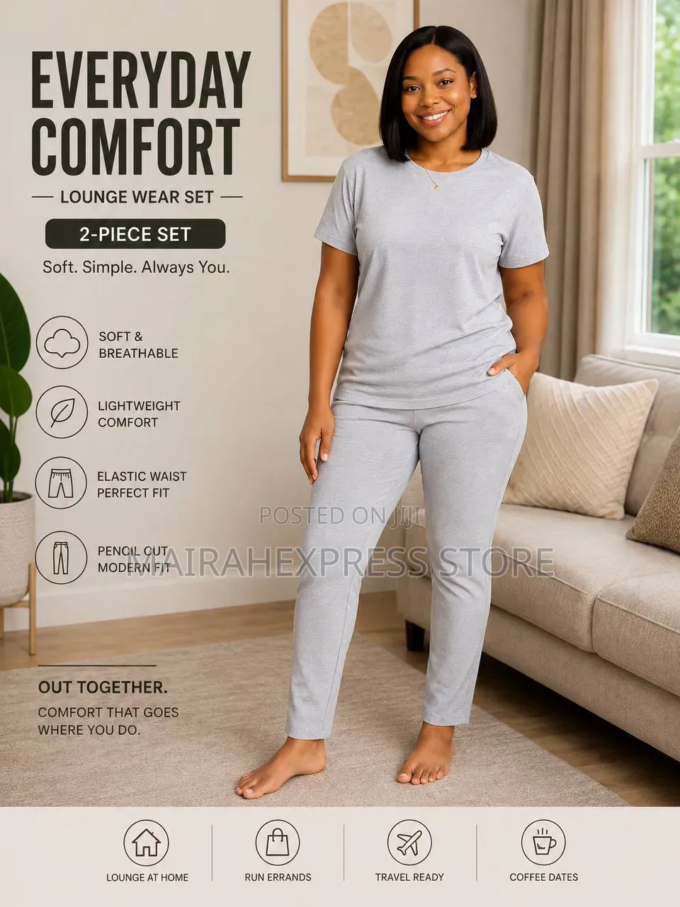 Everyday Comfort  Chic Lounge Wear Set