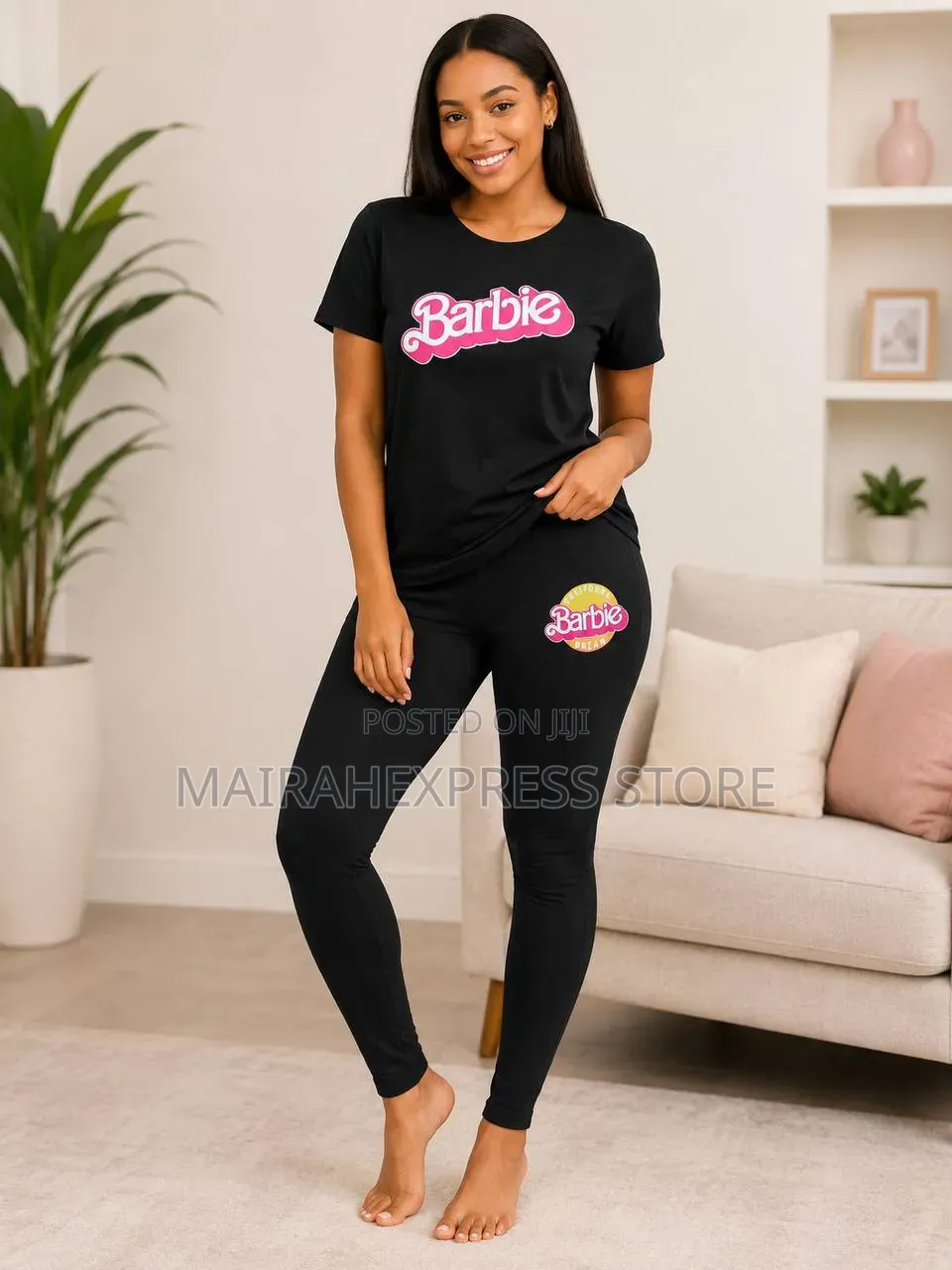 Barbie Luxe Stretchy Lounge Wear Set 
Size: Meduim