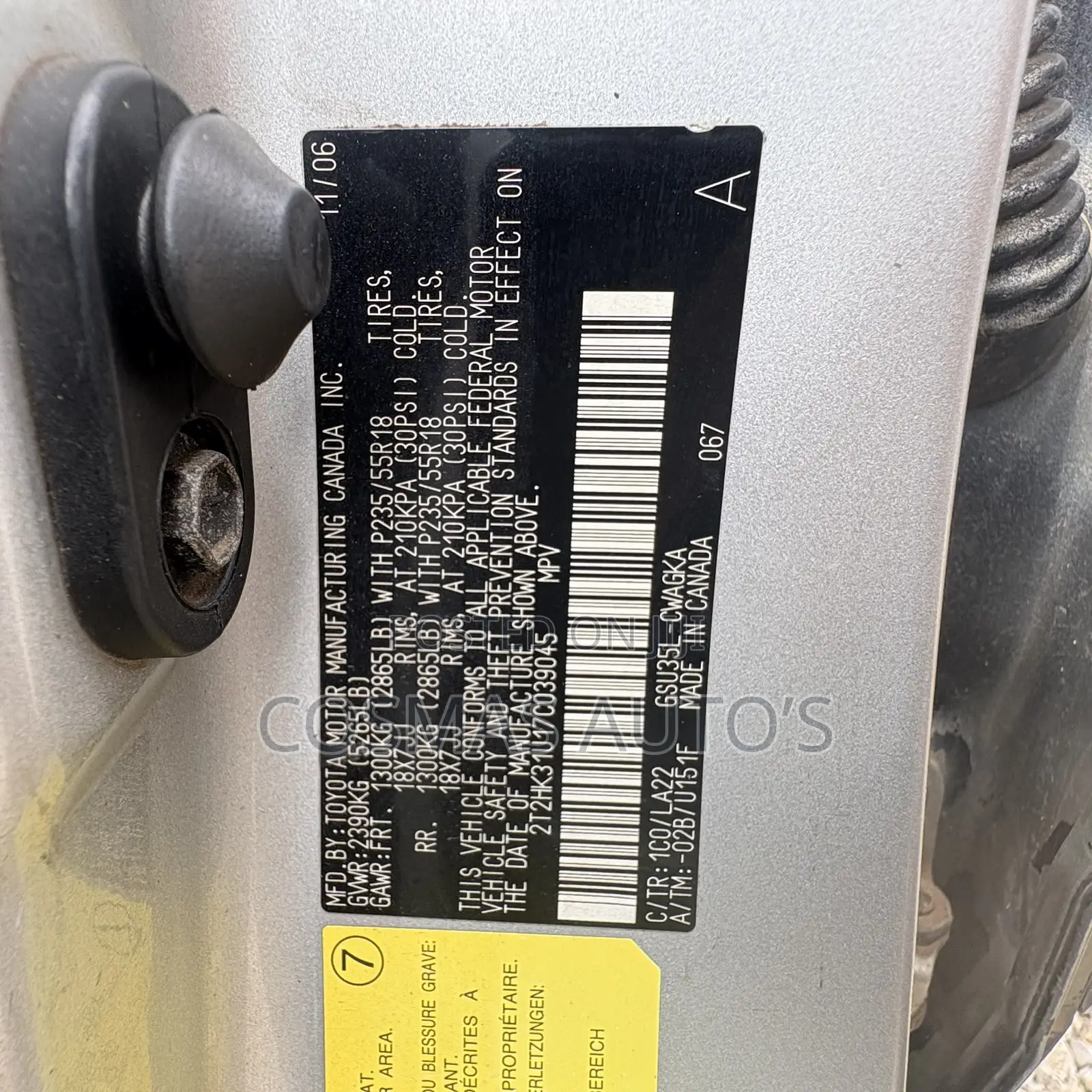 Lexus RX 350 2007 Gold
