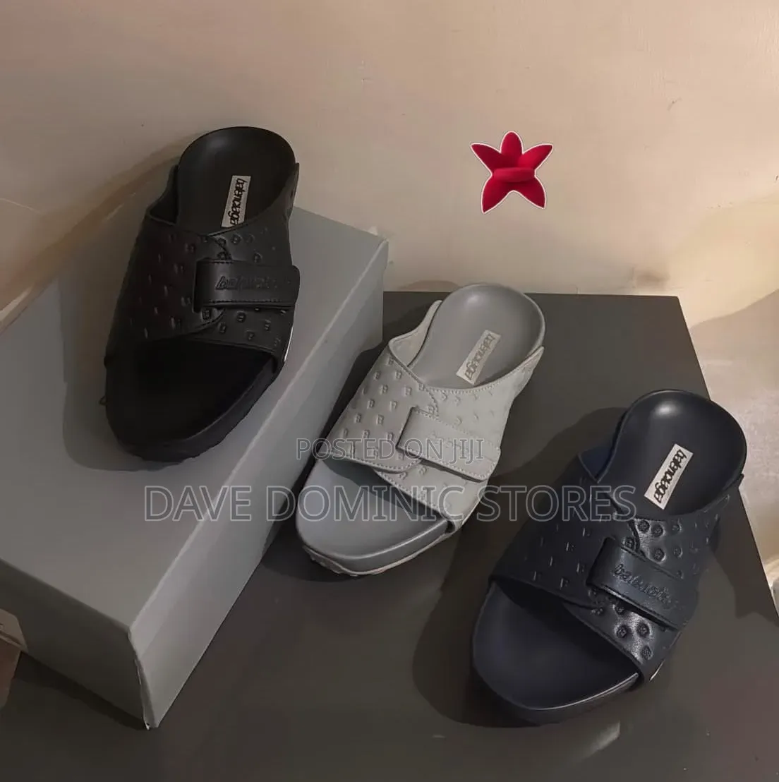 New in Balenciaga Trail Slides